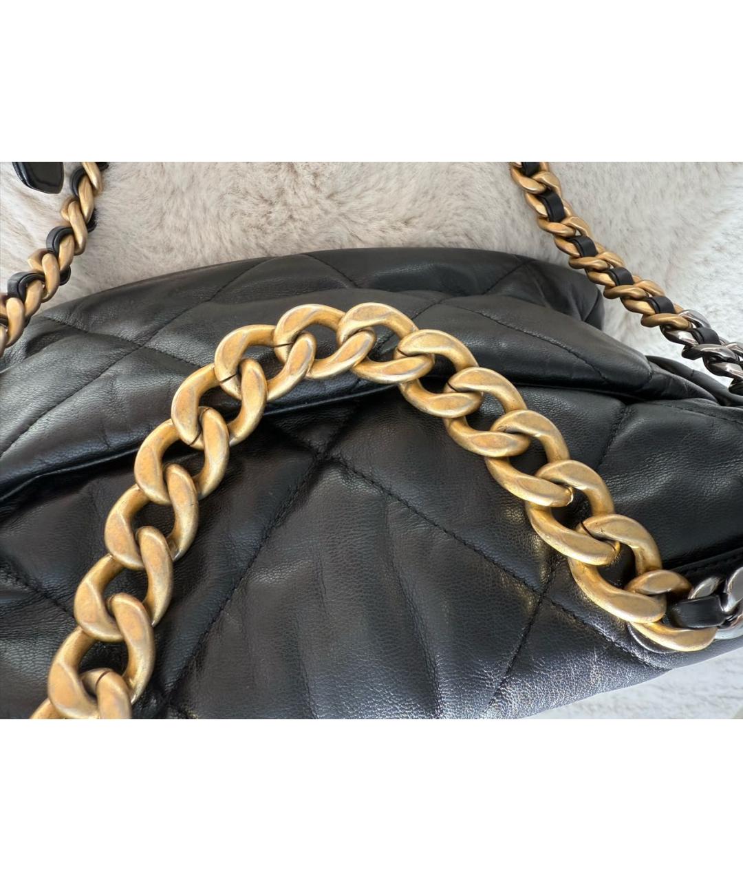 CHANEL Черная кожаная сумка через плечо, фото 5