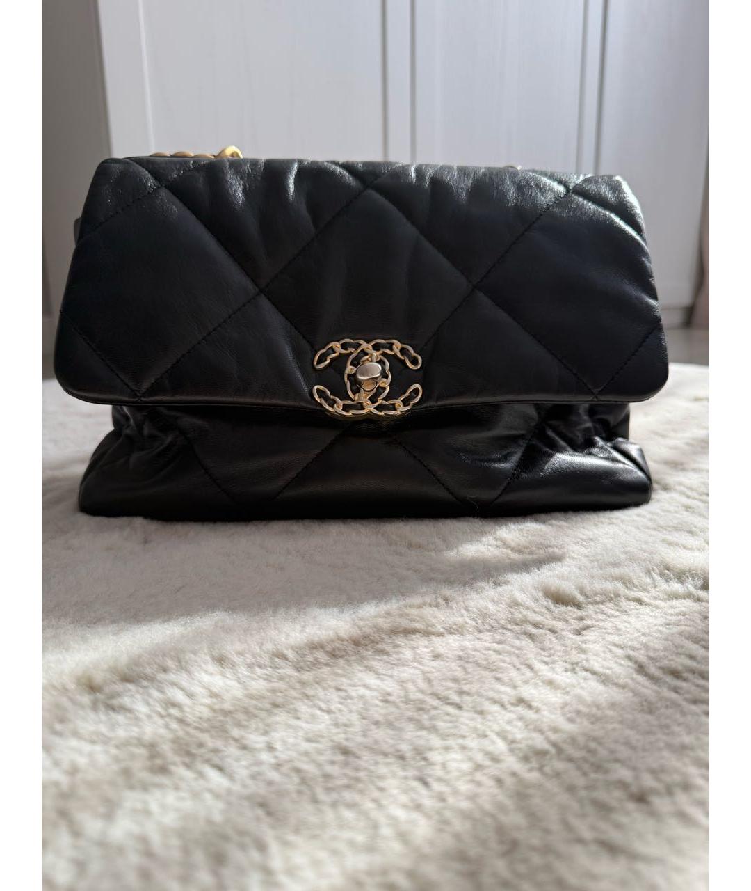 CHANEL Черная кожаная сумка через плечо, фото 2