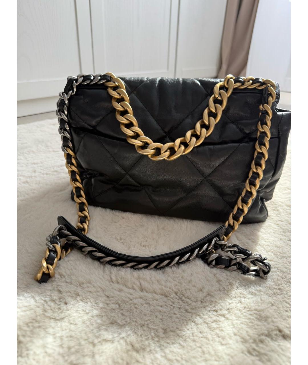 CHANEL Черная кожаная сумка через плечо, фото 3