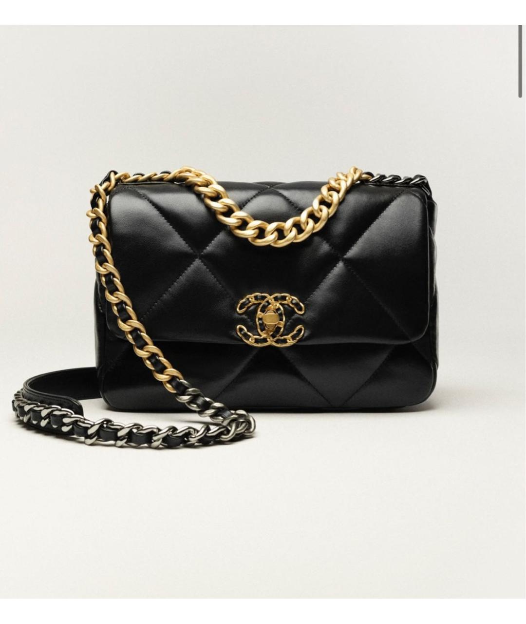 CHANEL Черная кожаная сумка через плечо, фото 7