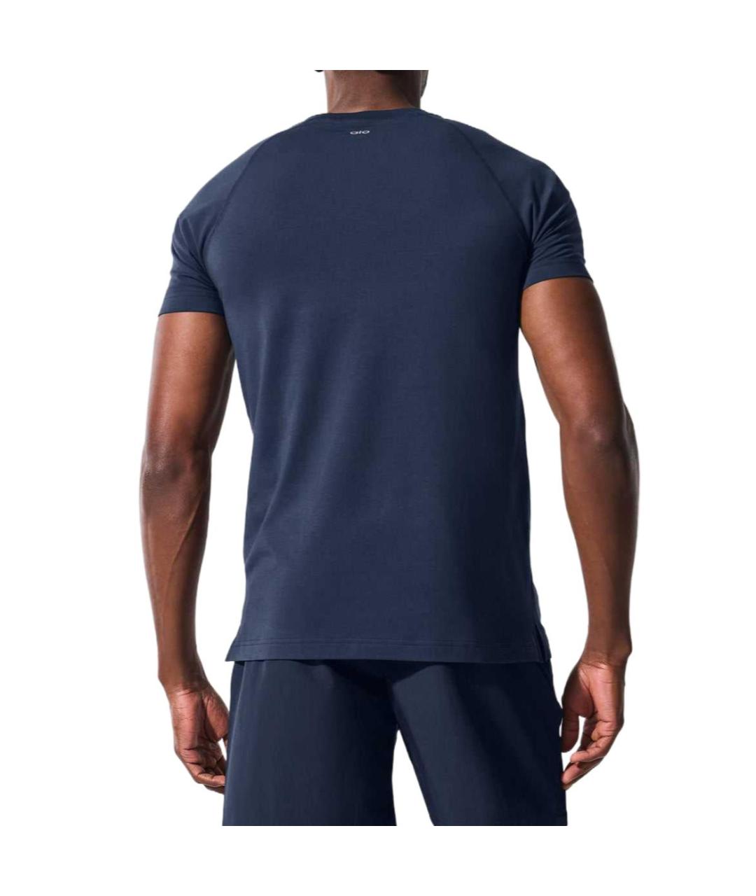 ALO YOGA Синяя футболка, фото 2