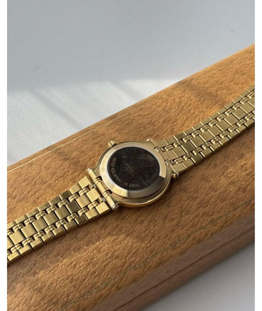 GUCCI Золотые латунные часы, фото 3