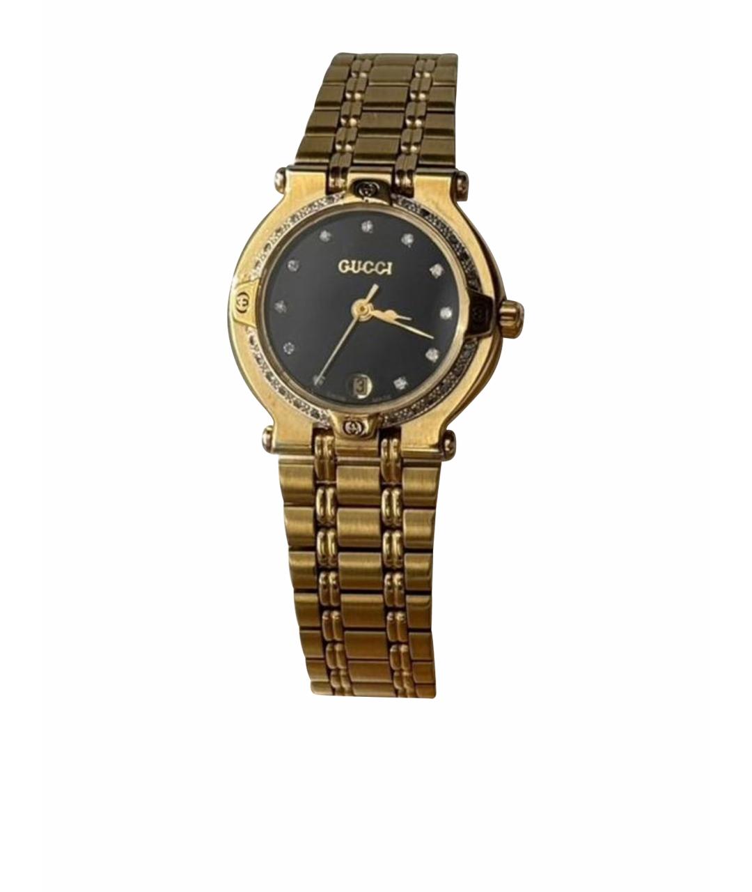 GUCCI Золотые латунные часы, фото 1