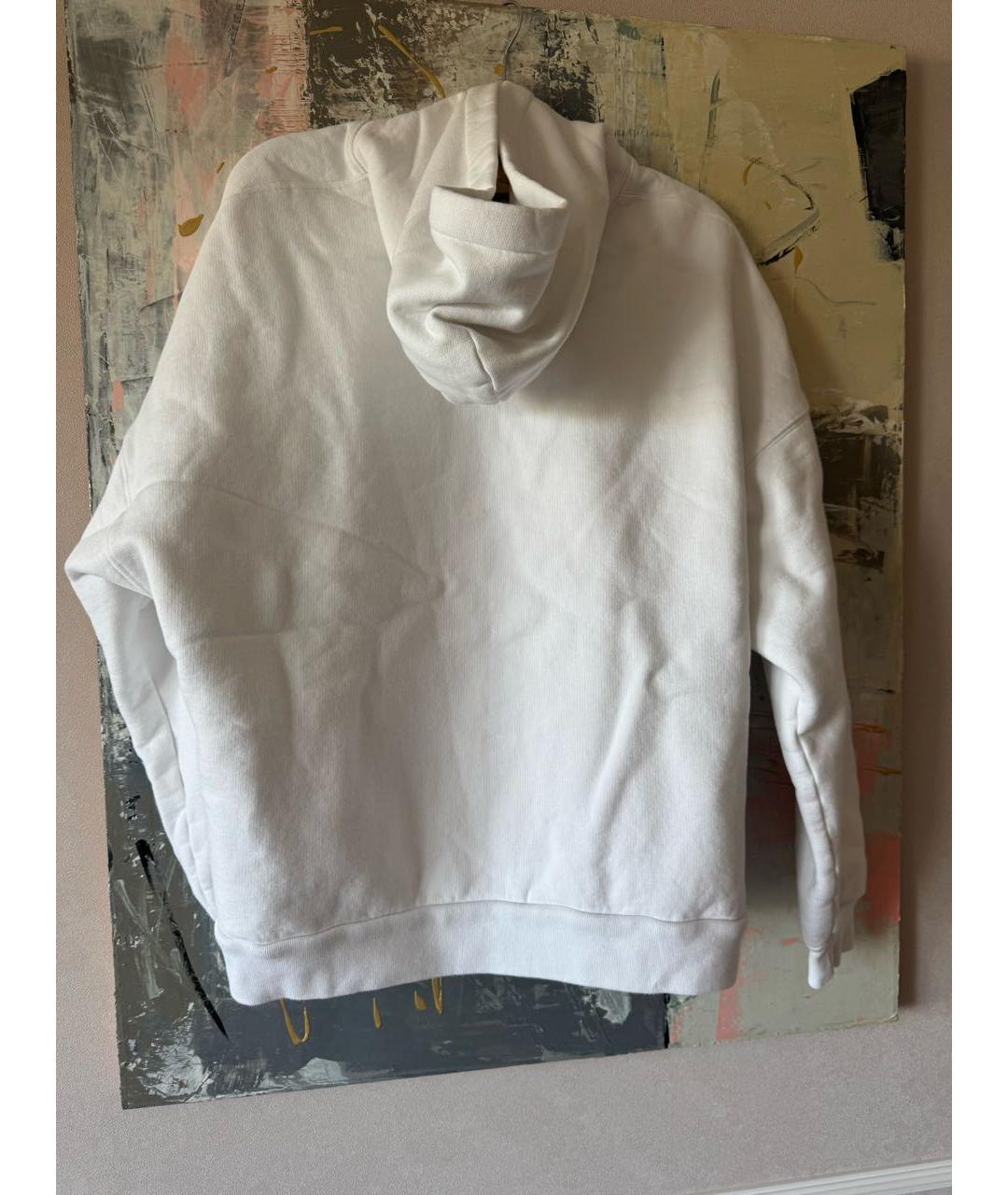 BALENCIAGA Белый хлопковый джемпер / свитер, фото 2