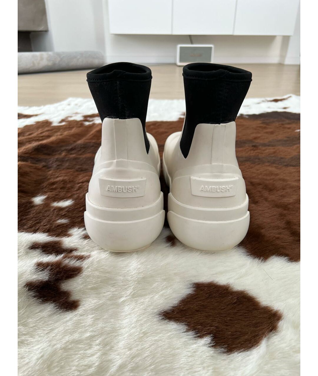 AMBUSH Белые резиновые ботинки, фото 4