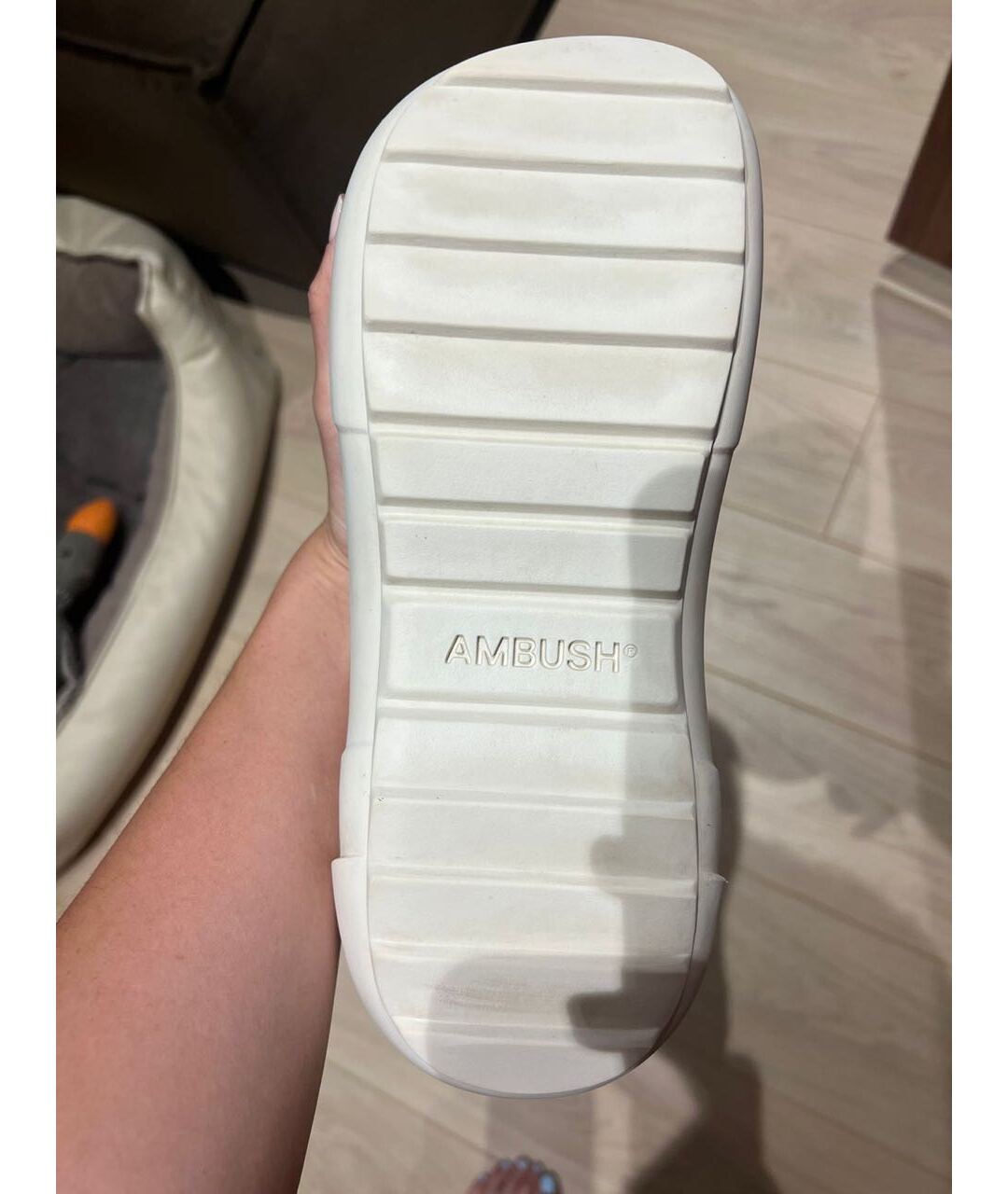 AMBUSH Белые резиновые ботинки, фото 7
