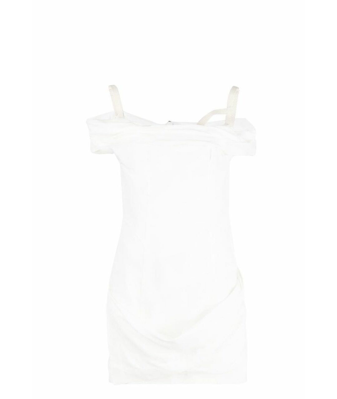 JACQUEMUS Белое льняное повседневное платье, фото 1
