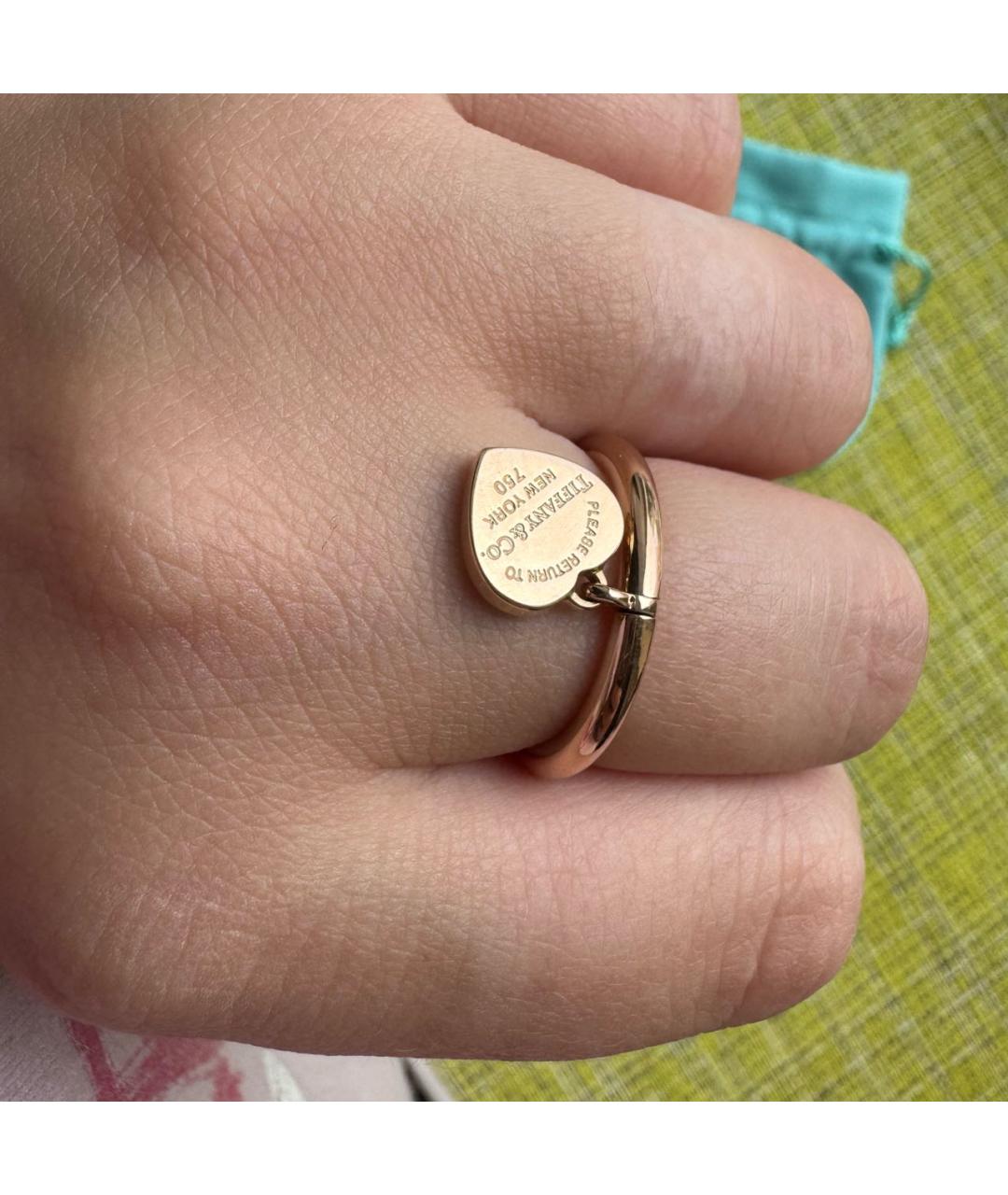 TIFFANY&CO Золотое кольцо из розового золота, фото 5