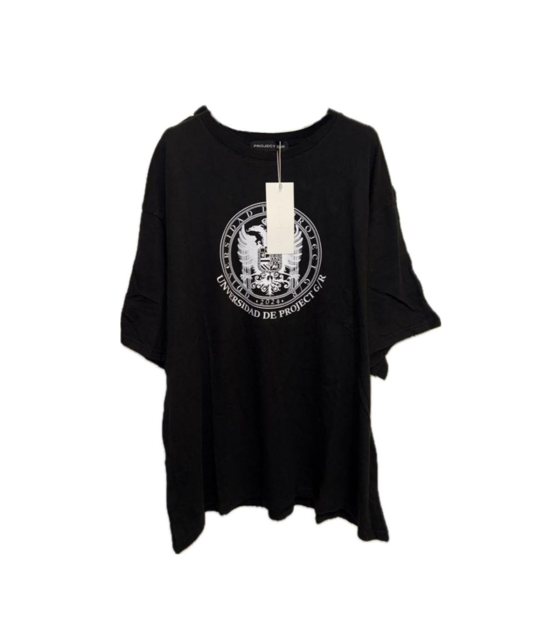 PROTOCOL INDEX EX. PROJECT G/R Черная хлопковая футболка, фото 1