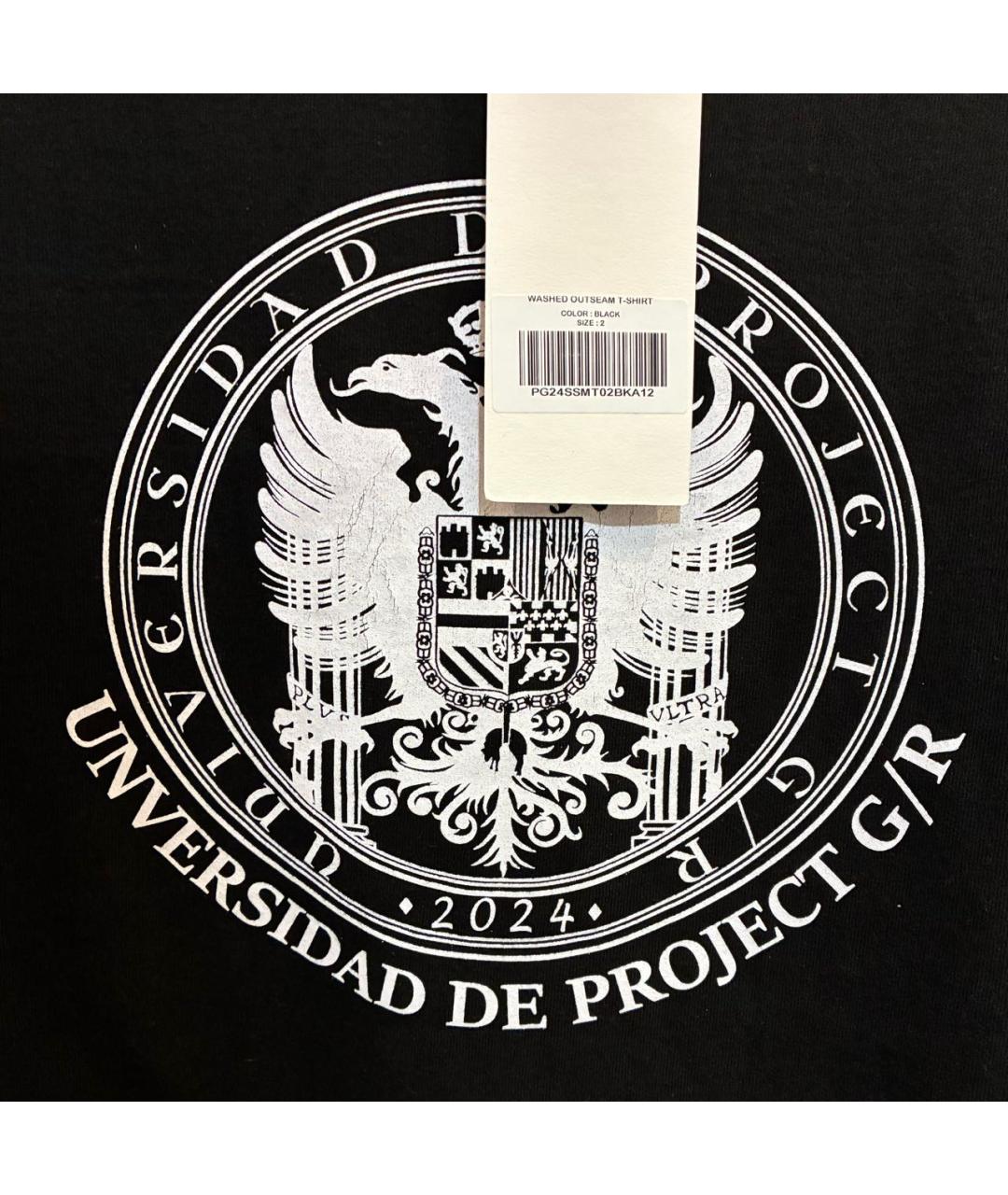 PROTOCOL INDEX EX. PROJECT G/R Черная хлопковая футболка, фото 5