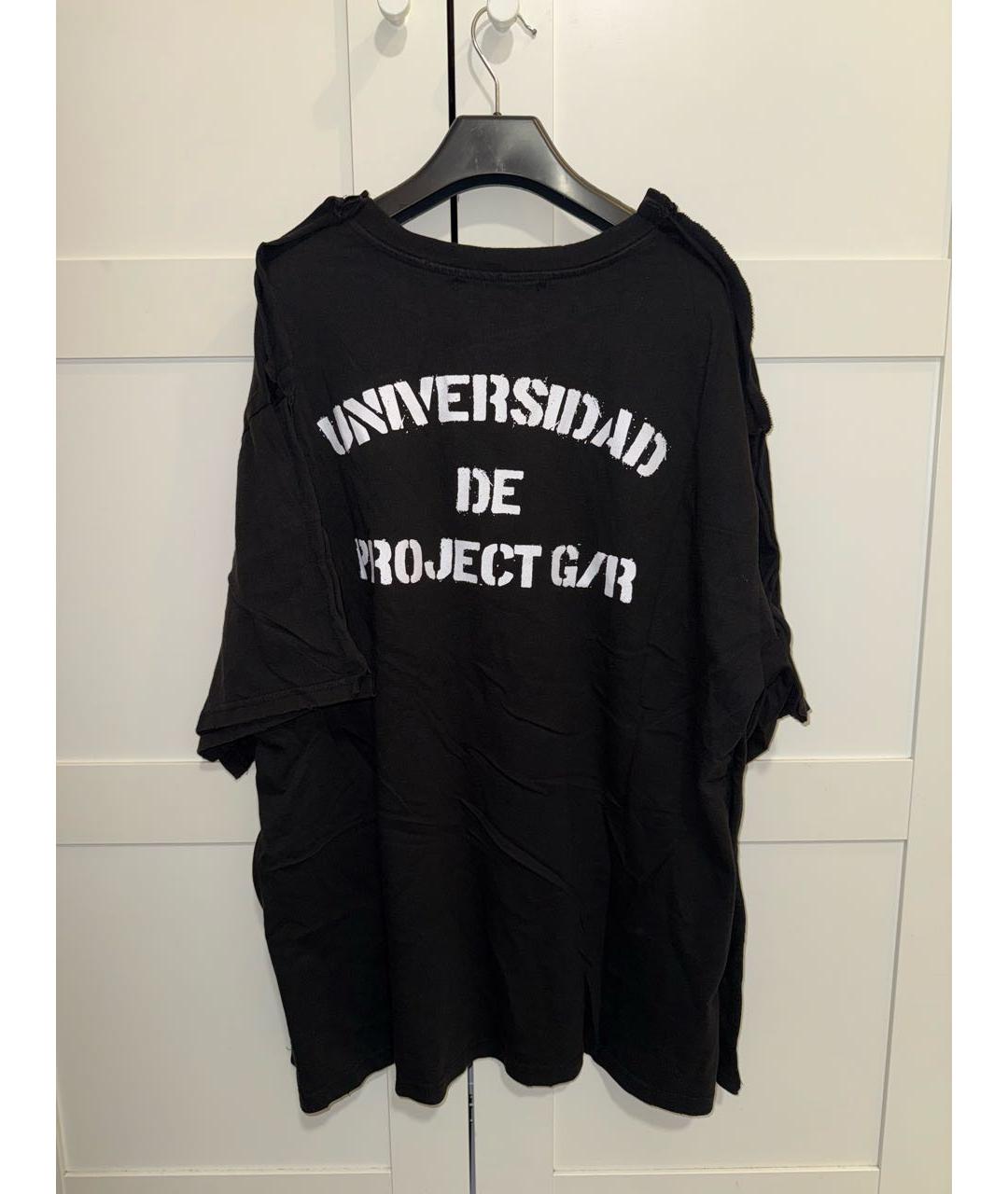 PROTOCOL INDEX EX. PROJECT G/R Черная хлопковая футболка, фото 3