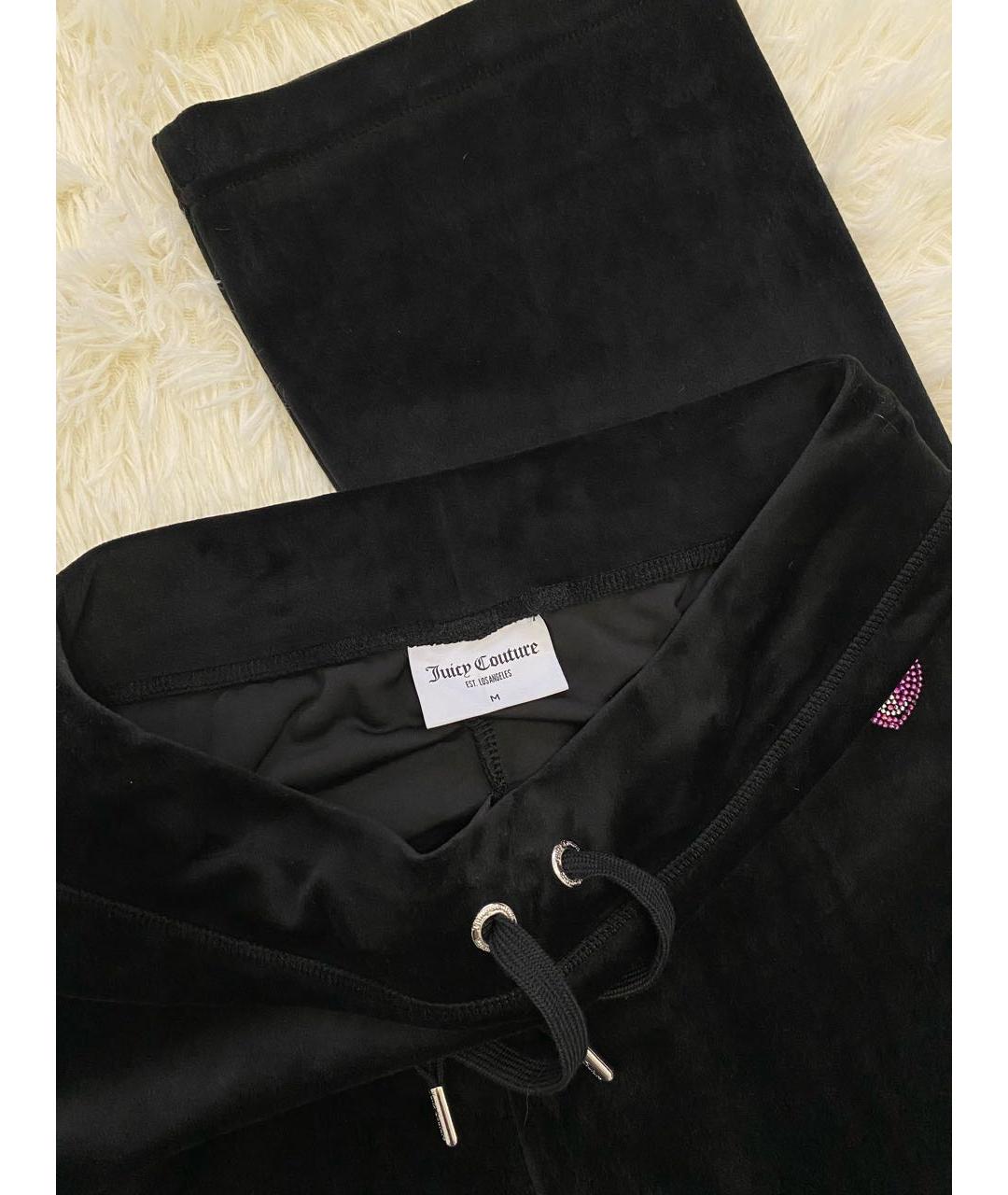 JUICY COUTURE Черные велюровые спортивные брюки и шорты, фото 5