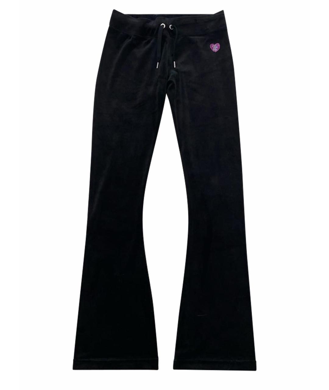 JUICY COUTURE Черные велюровые спортивные брюки и шорты, фото 1
