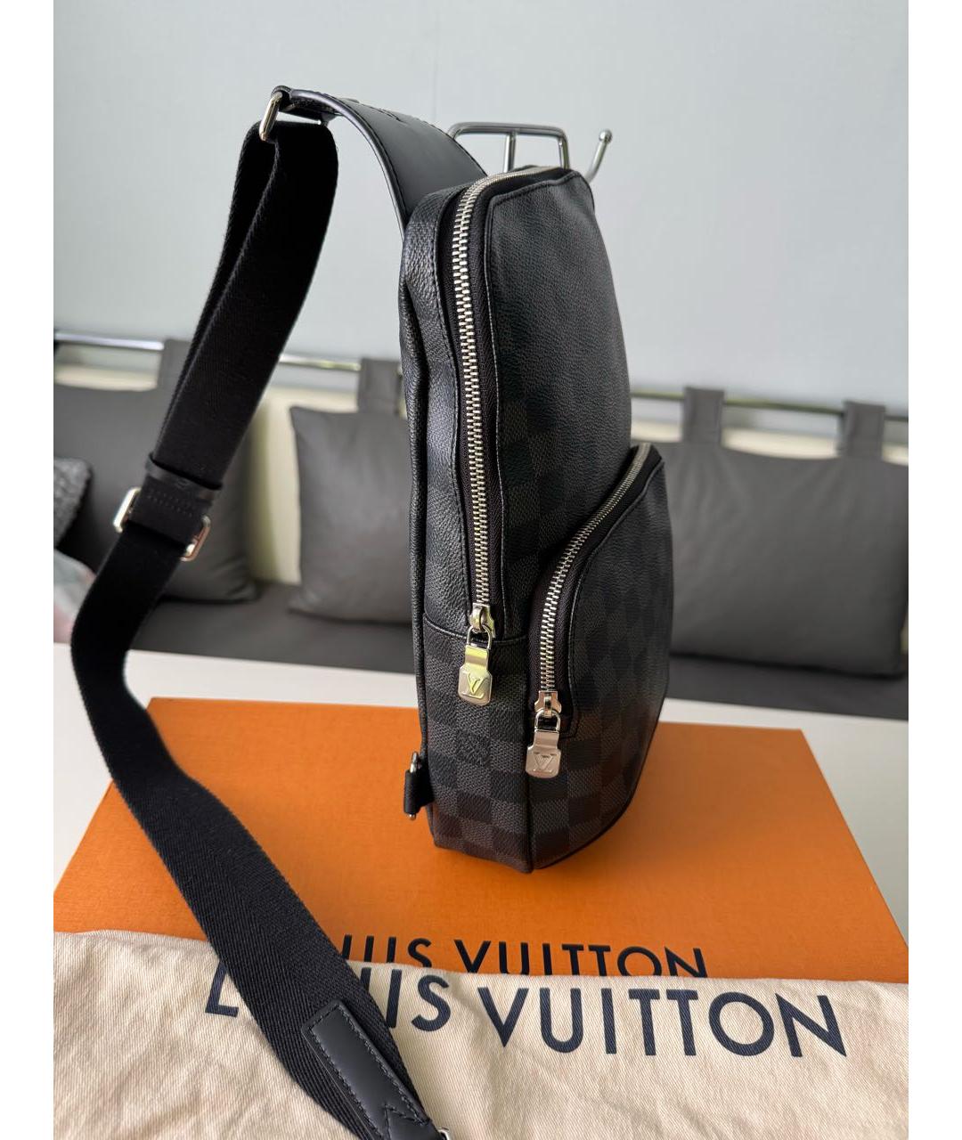 LOUIS VUITTON Черная сумка на плечо, фото 5