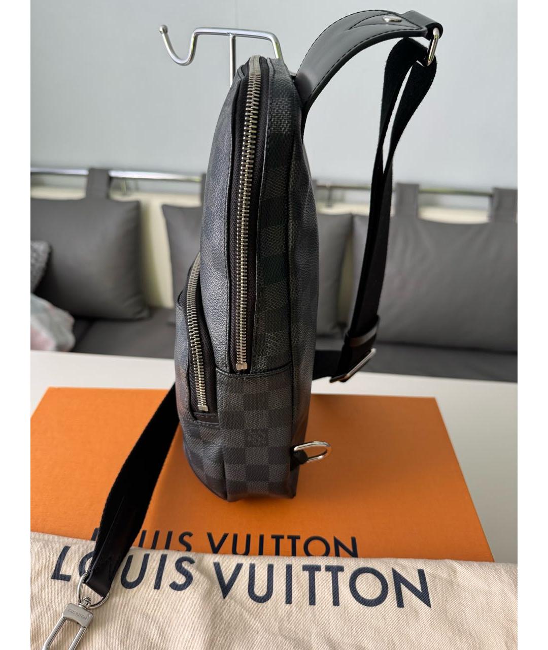 LOUIS VUITTON Черная сумка на плечо, фото 6