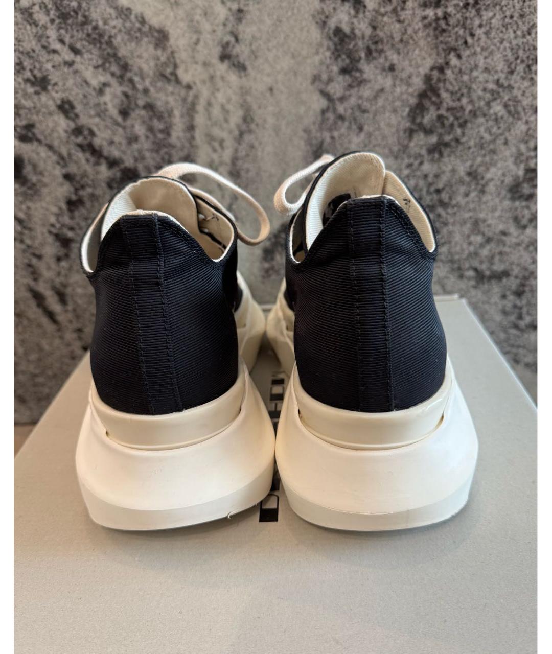 RICK OWENS DRKSHDW Черные текстильные кроссовки, фото 4