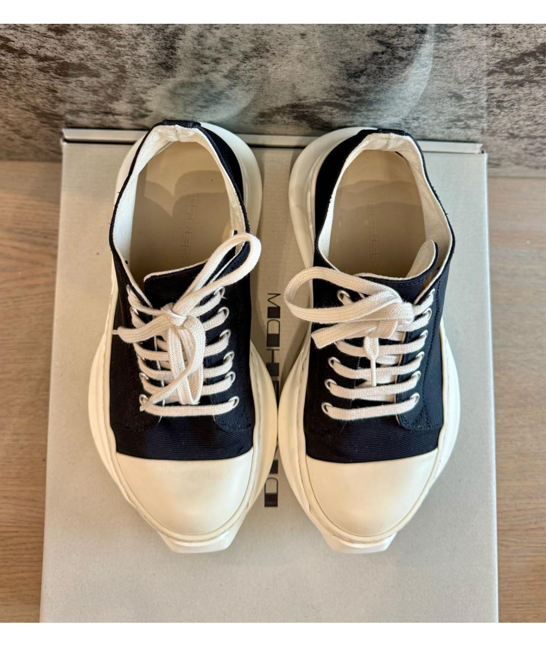 RICK OWENS DRKSHDW Черные текстильные кроссовки, фото 3
