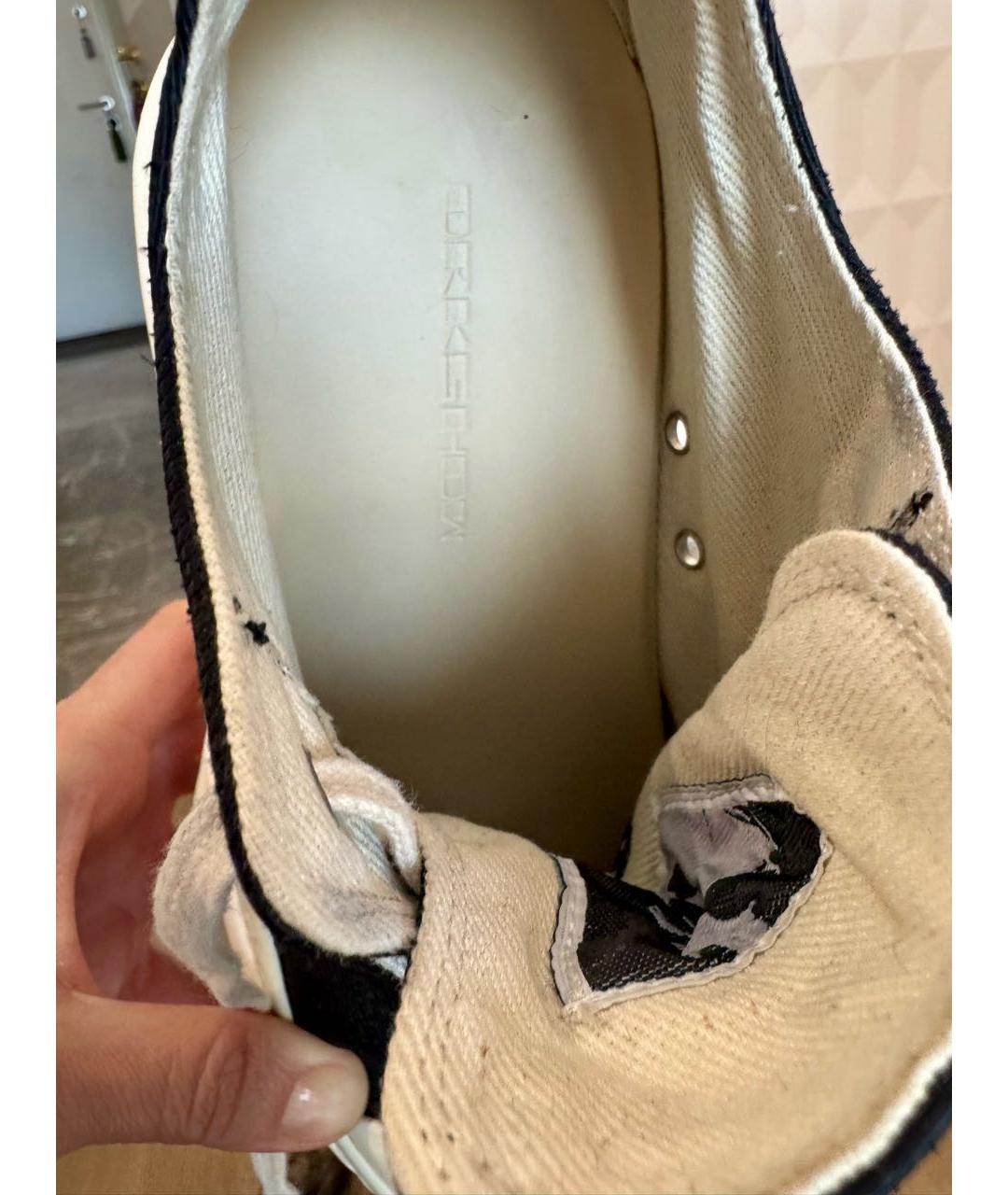 RICK OWENS DRKSHDW Черные текстильные кроссовки, фото 5