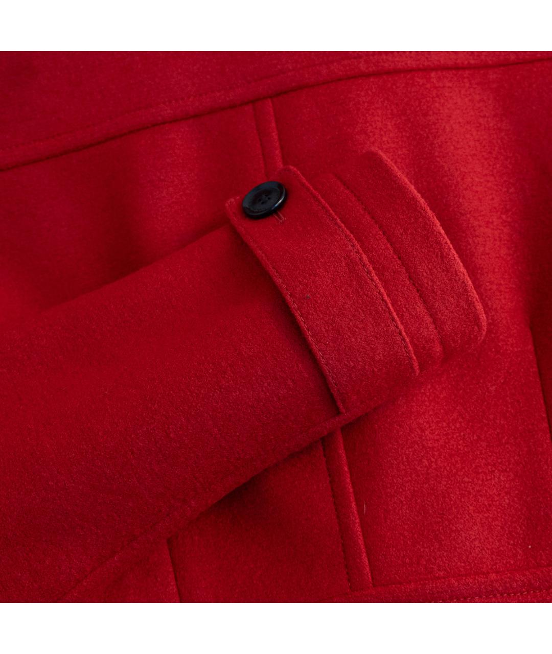 BURBERRY Красное шерстяное пальто, фото 5