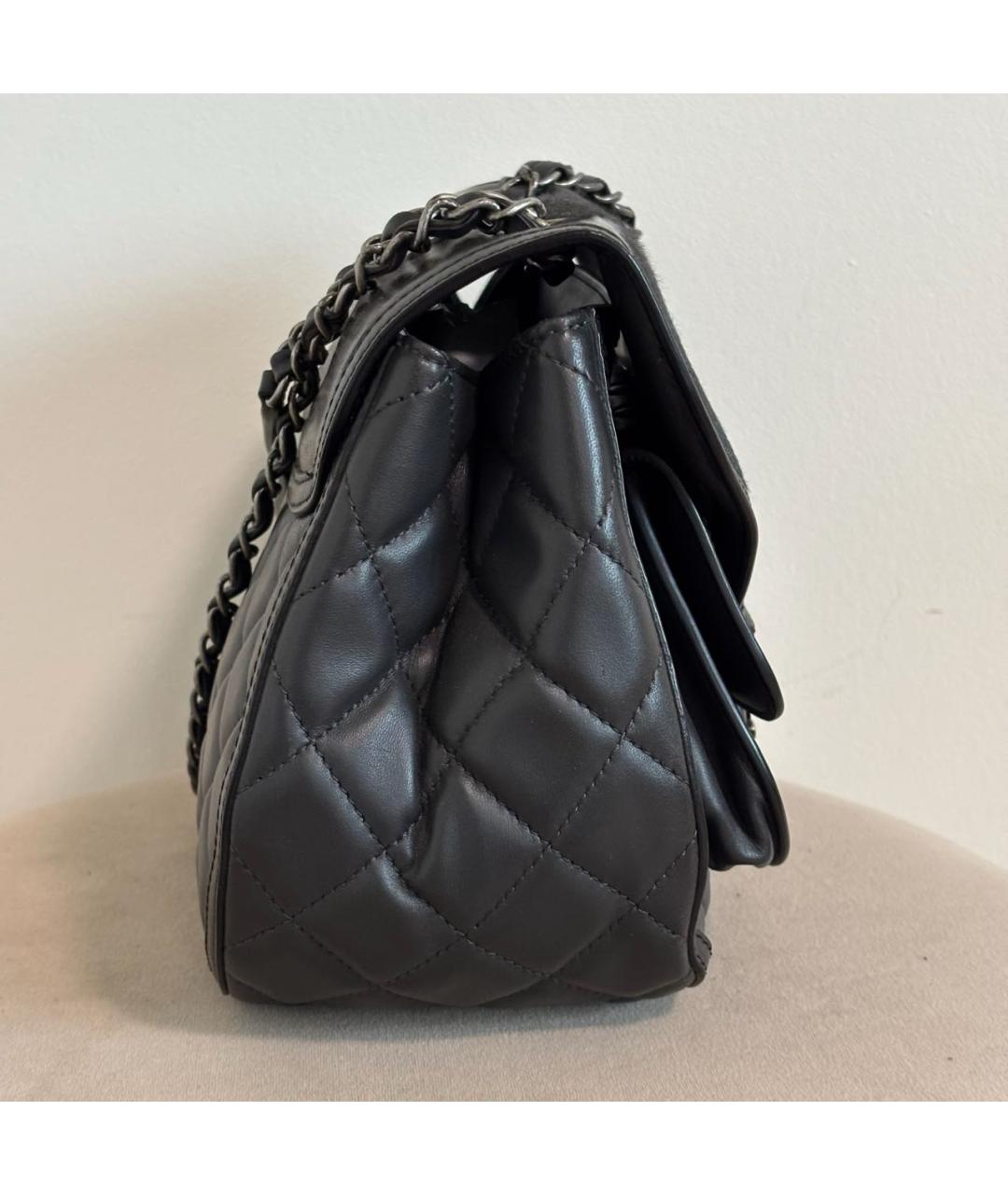 CHANEL Черная кожаная сумка тоут, фото 3