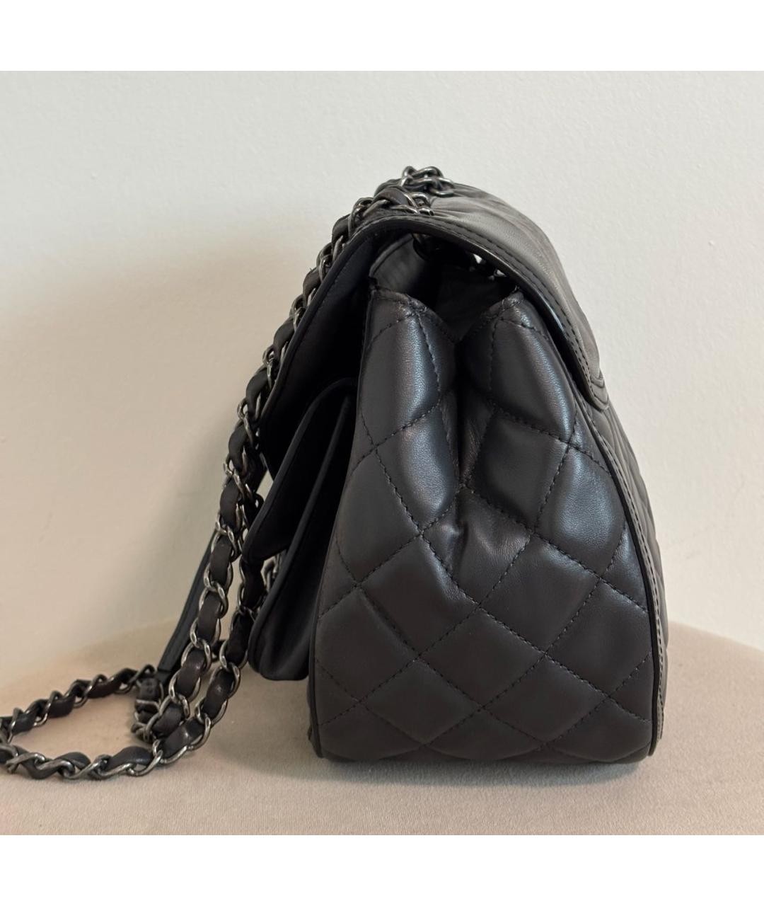 CHANEL Черная кожаная сумка тоут, фото 5