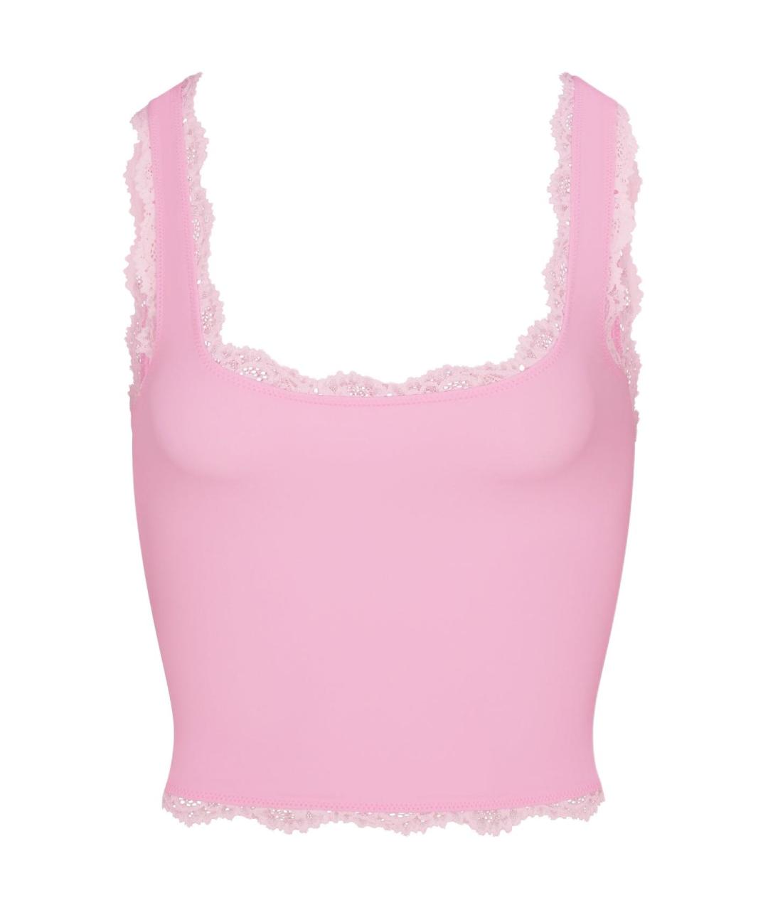 SKIMS Розовая майка, фото 1