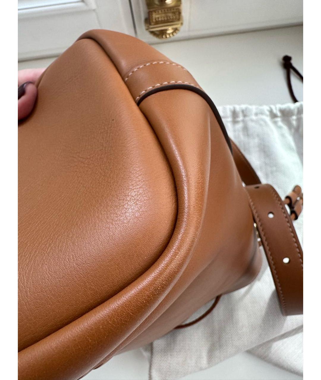 MIU MIU Коричневая кожаная сумка через плечо, фото 5