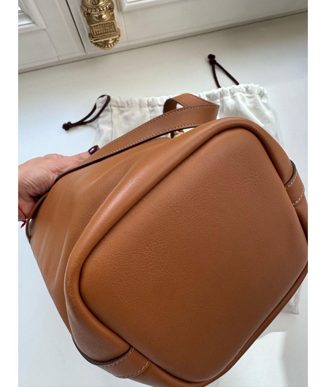 MIU MIU Коричневая кожаная сумка через плечо, фото 7