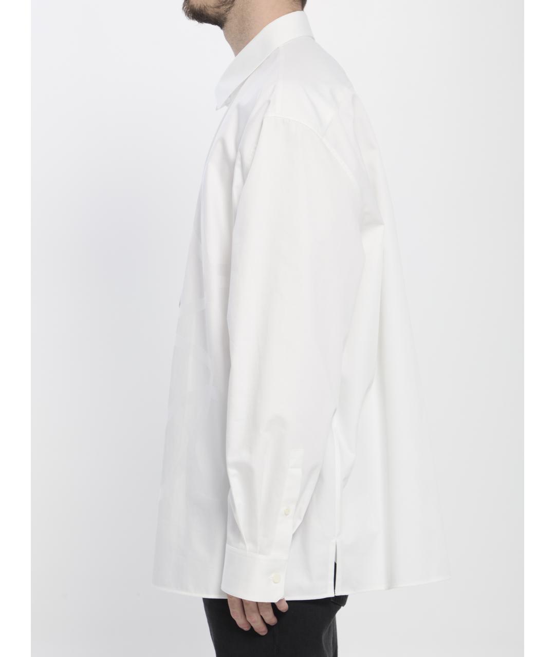LOEWE Белая хлопковая кэжуал рубашка, фото 4