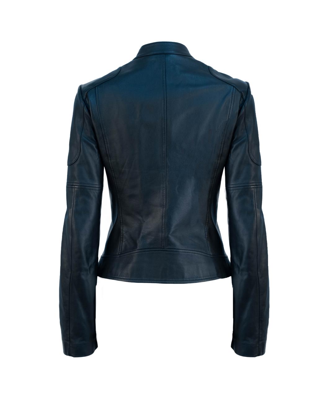 HUGO BOSS Черная кожаная куртка, фото 2