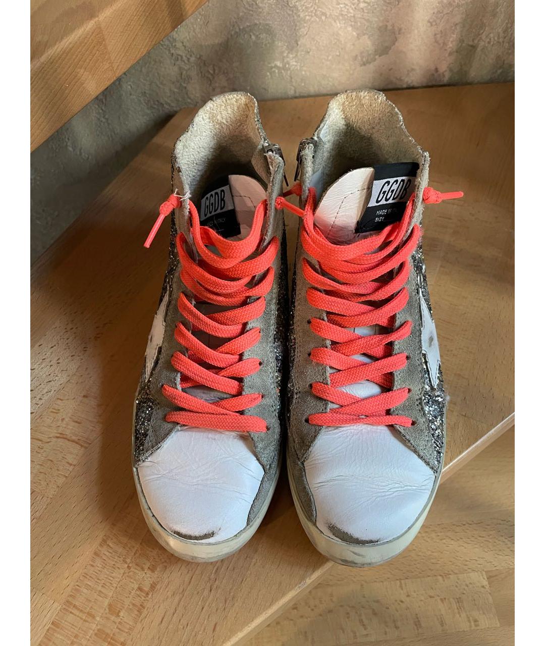 GOLDEN GOOSE DELUXE BRAND Мульти кожаные кеды, фото 2