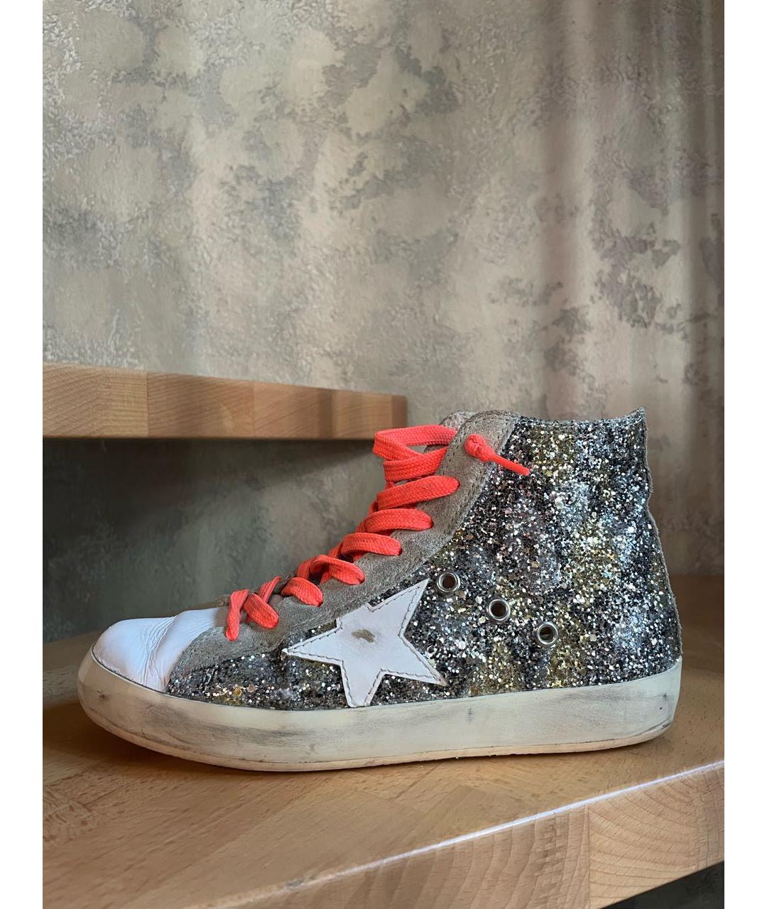 GOLDEN GOOSE DELUXE BRAND Мульти кожаные кеды, фото 8