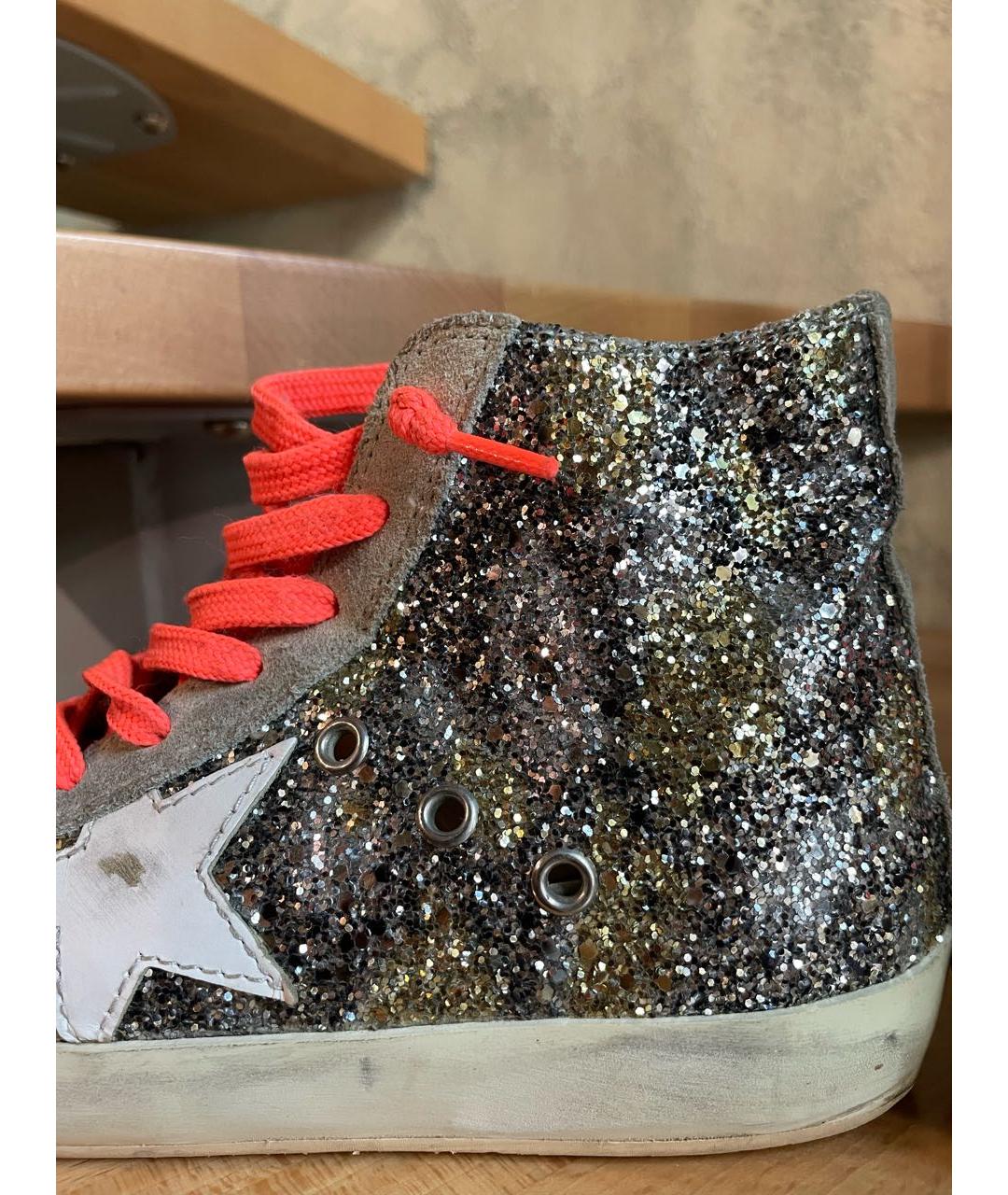 GOLDEN GOOSE DELUXE BRAND Мульти кожаные кеды, фото 4