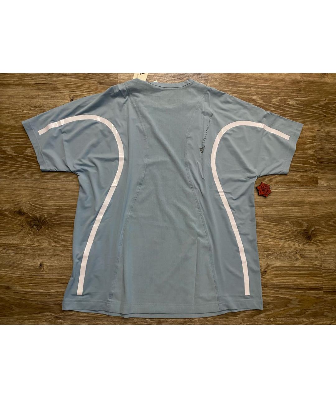ADIDAS BY STELLA MCCARTNEY Голубая полиэстеровая футболка, фото 7