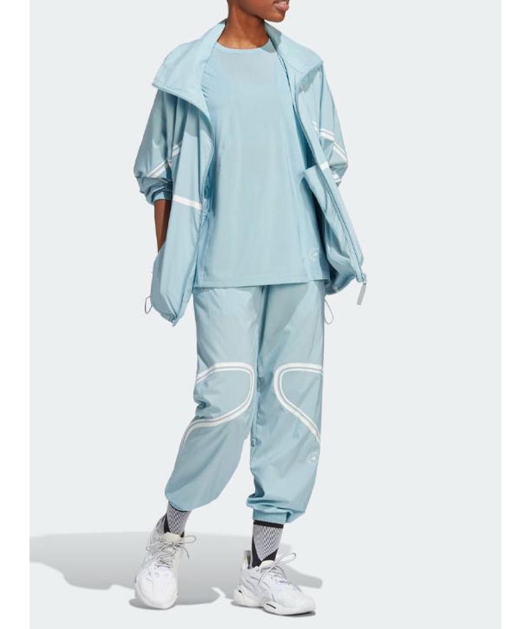 ADIDAS BY STELLA MCCARTNEY Голубая полиэстеровая футболка, фото 5