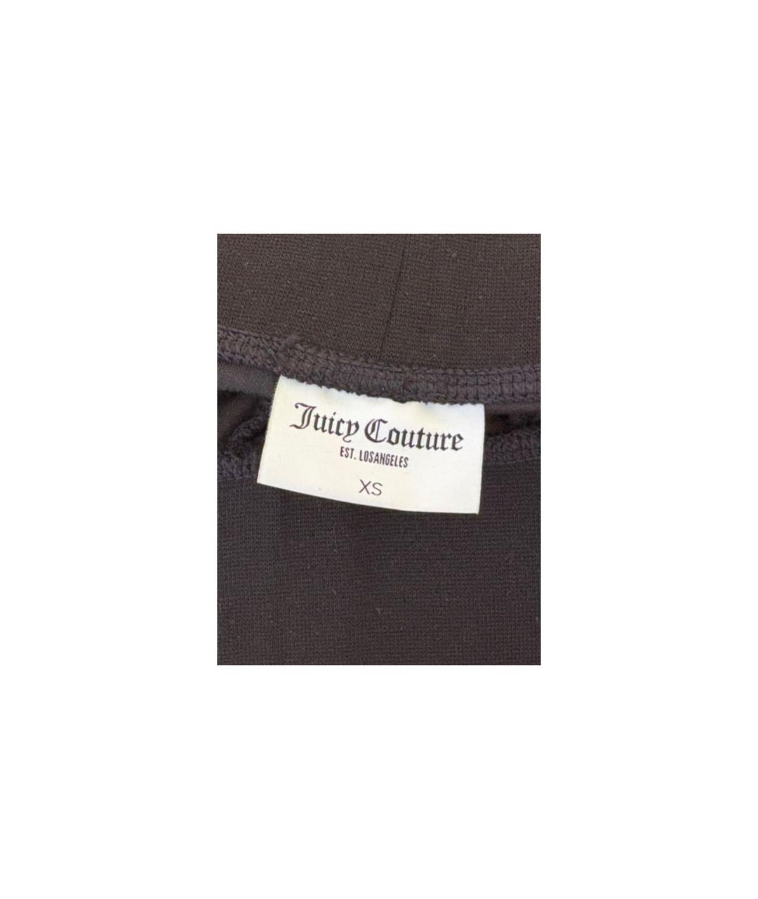 JUICY COUTURE Черные велюровые спортивные брюки и шорты, фото 3