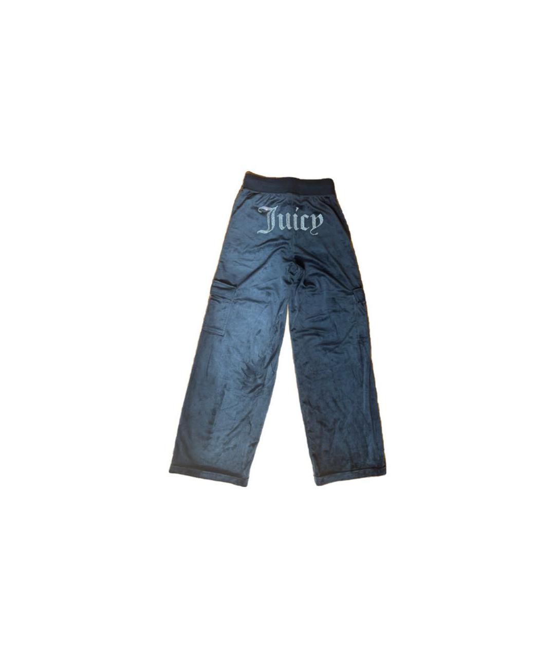 JUICY COUTURE Черные велюровые спортивные брюки и шорты, фото 2