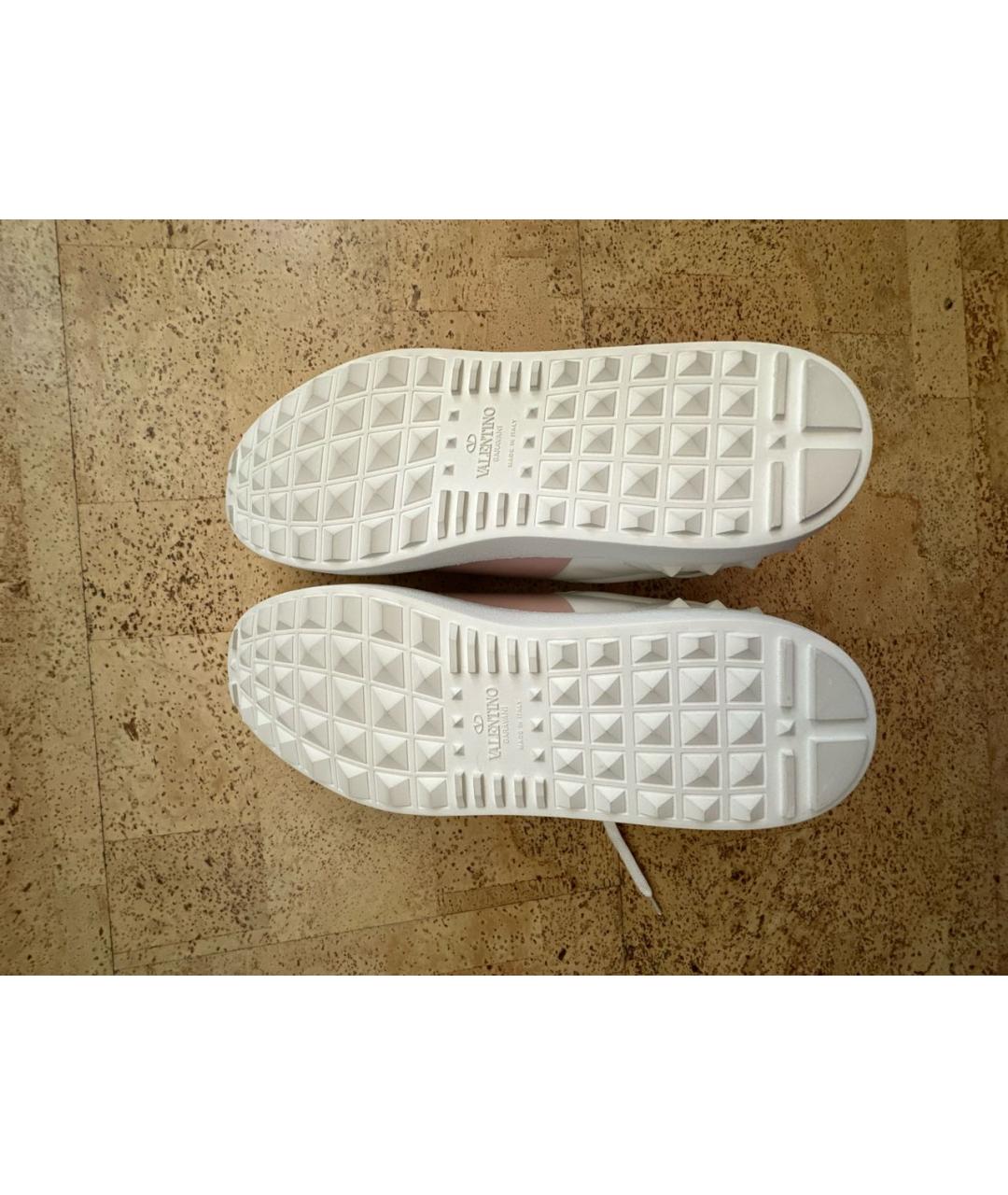 VALENTINO Белые кожаные кеды, фото 5