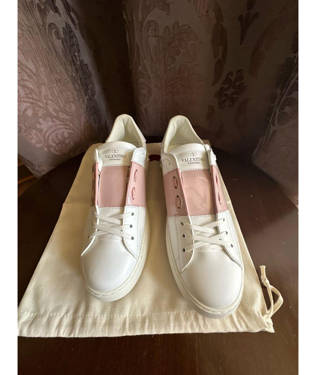 VALENTINO Белые кожаные кеды, фото 2