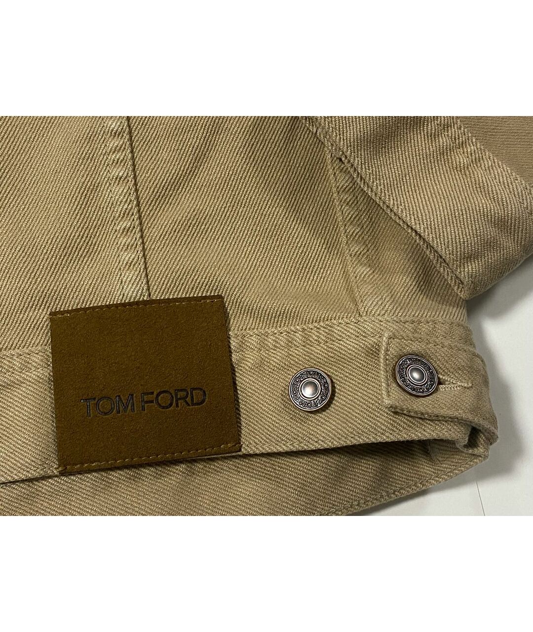 TOM FORD Бежевая хлопковая куртка, фото 4