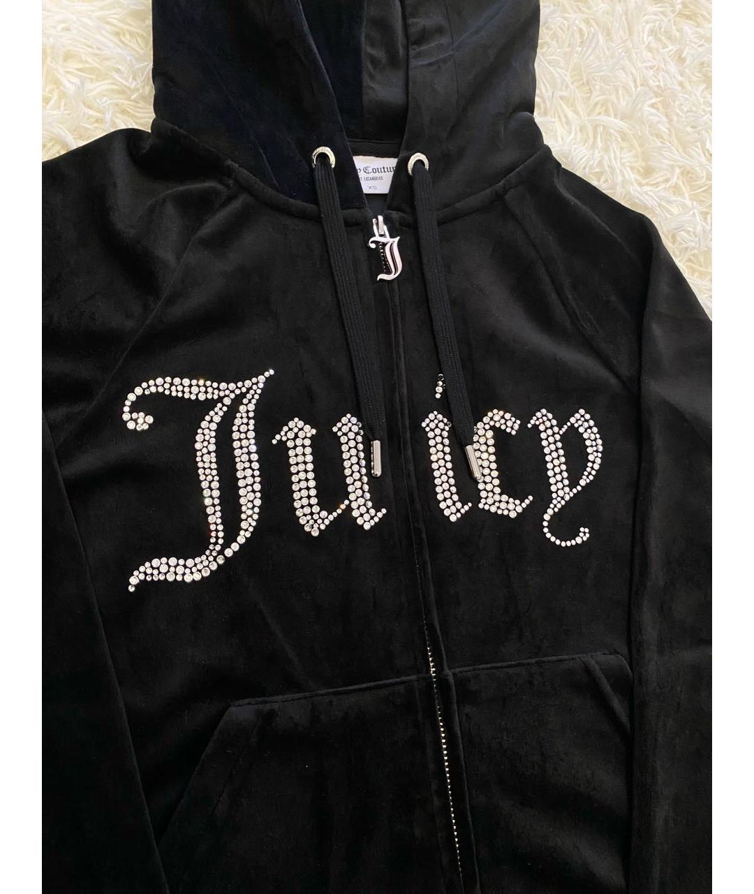 JUICY COUTURE Черный велюровый спортивные костюмы, фото 4