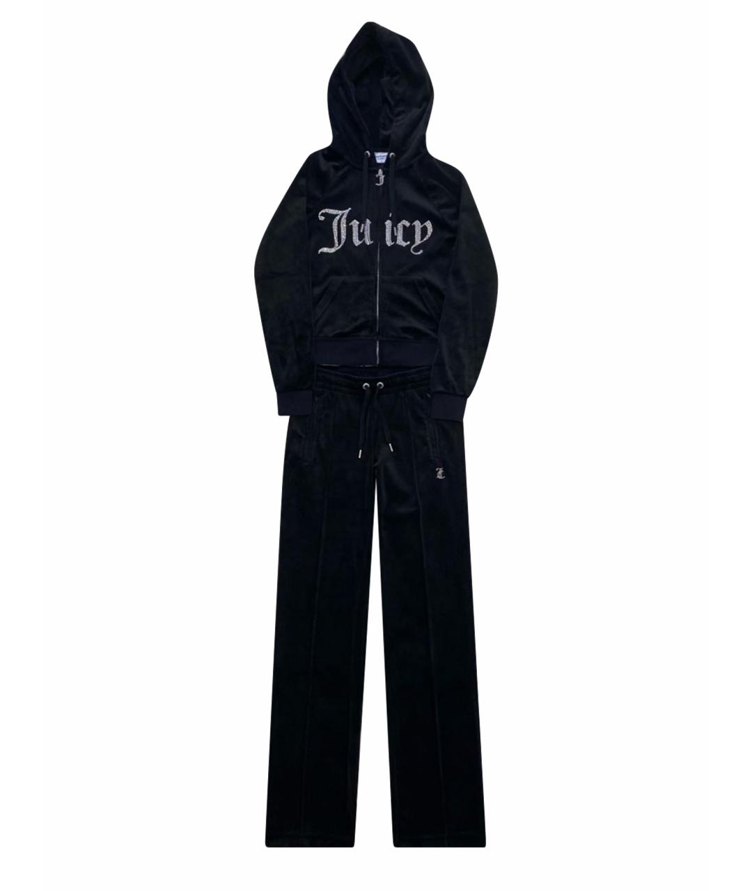 JUICY COUTURE Черный велюровый спортивные костюмы, фото 1