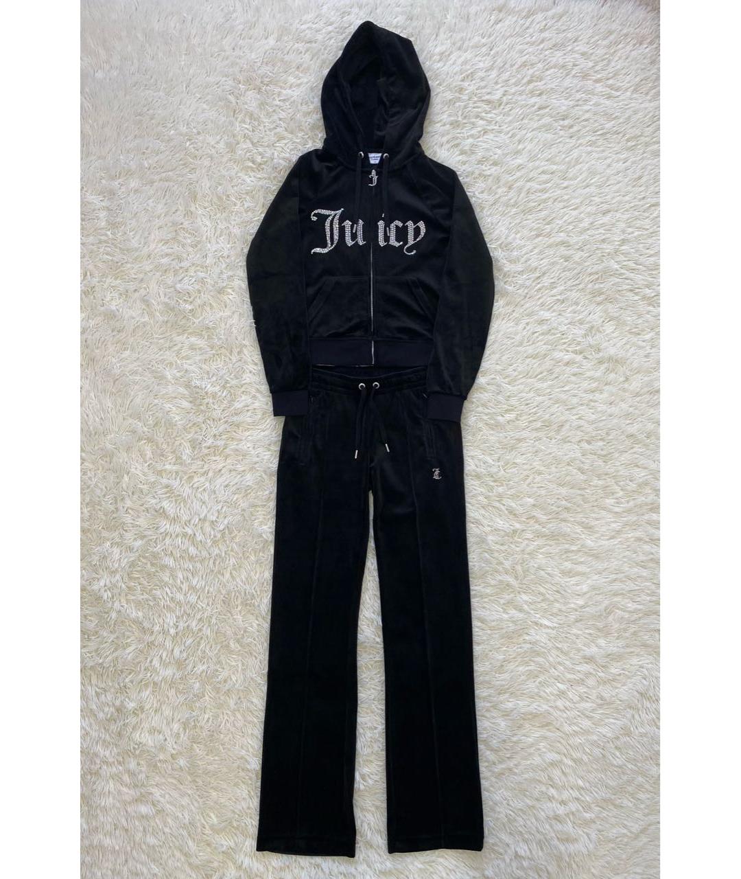 JUICY COUTURE Черный велюровый спортивные костюмы, фото 7