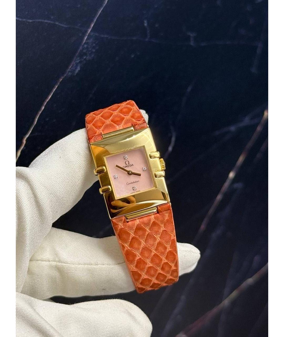 OMEGA Золотые часы из желтого золота, фото 4