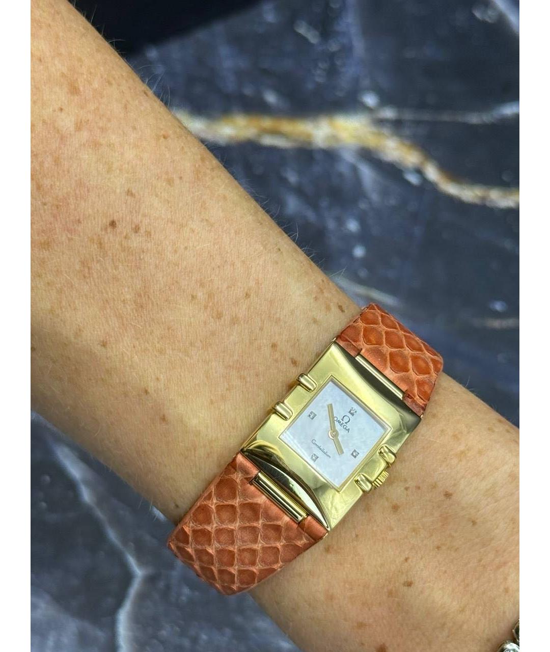 OMEGA Золотые часы из желтого золота, фото 6