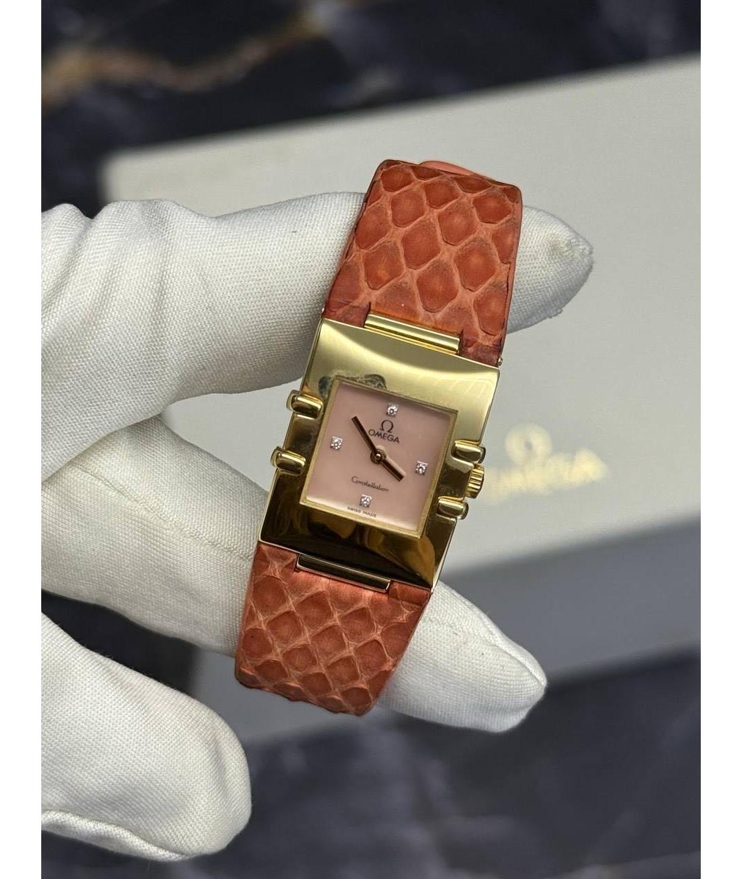 OMEGA Золотые часы из желтого золота, фото 7