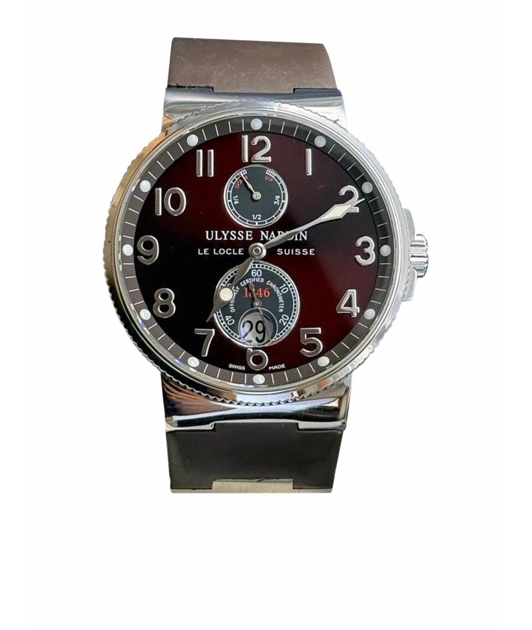 Ulysse Nardin Коричневые стальные часы, фото 1