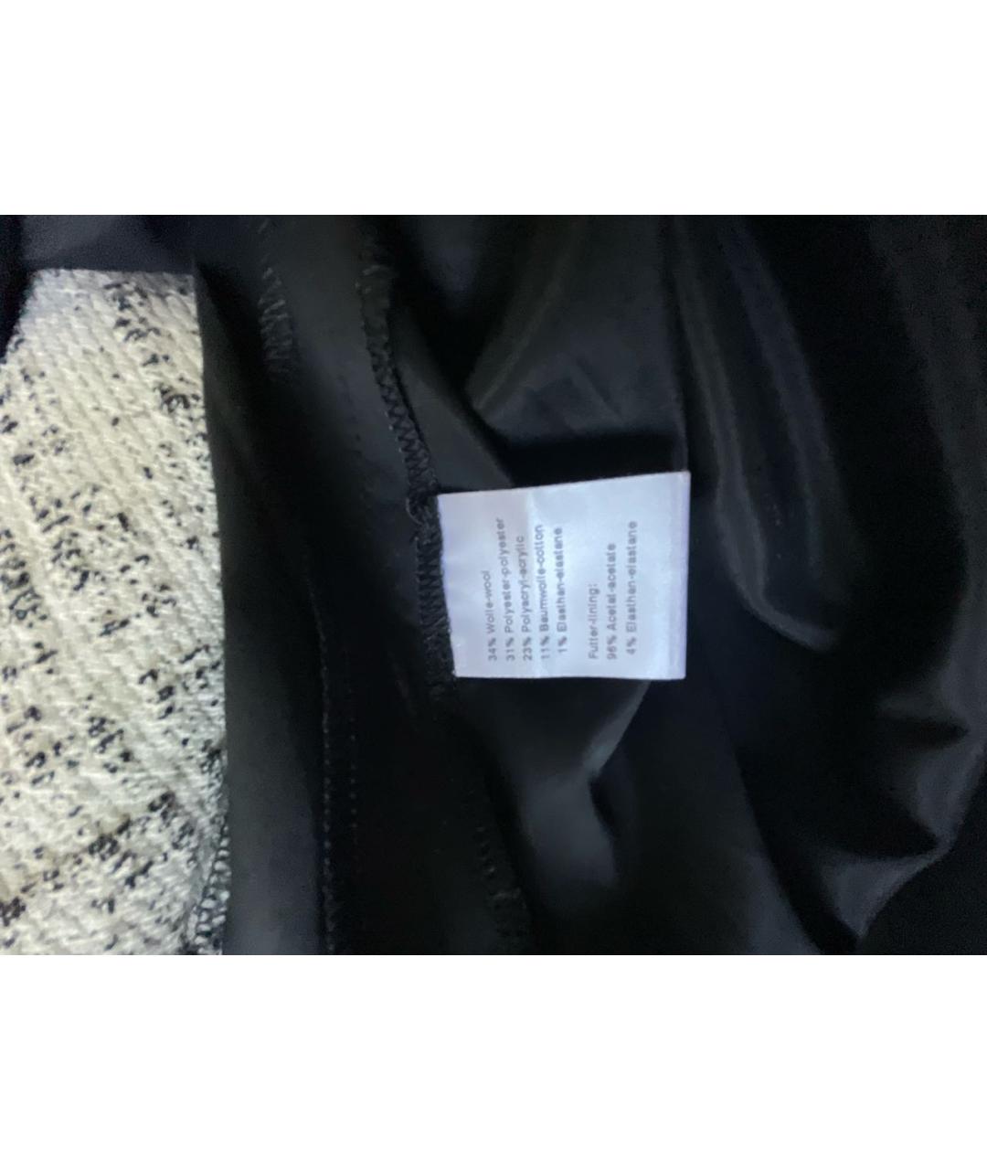 AKRIS Черная шерстяная юбка миди, фото 5
