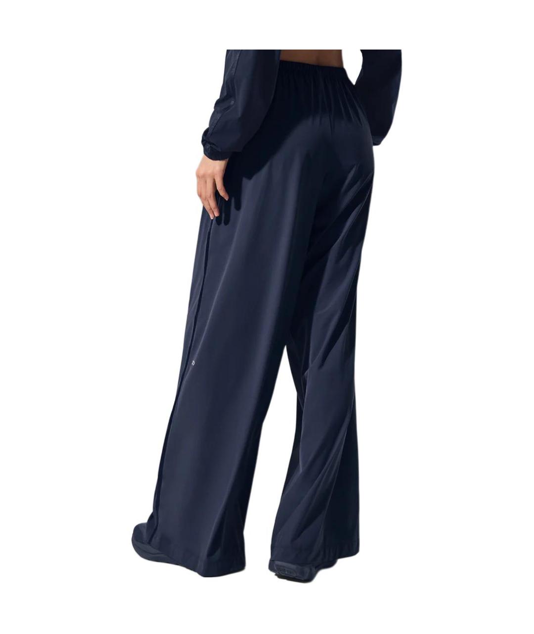 ALO YOGA Синие прямые брюки, фото 2