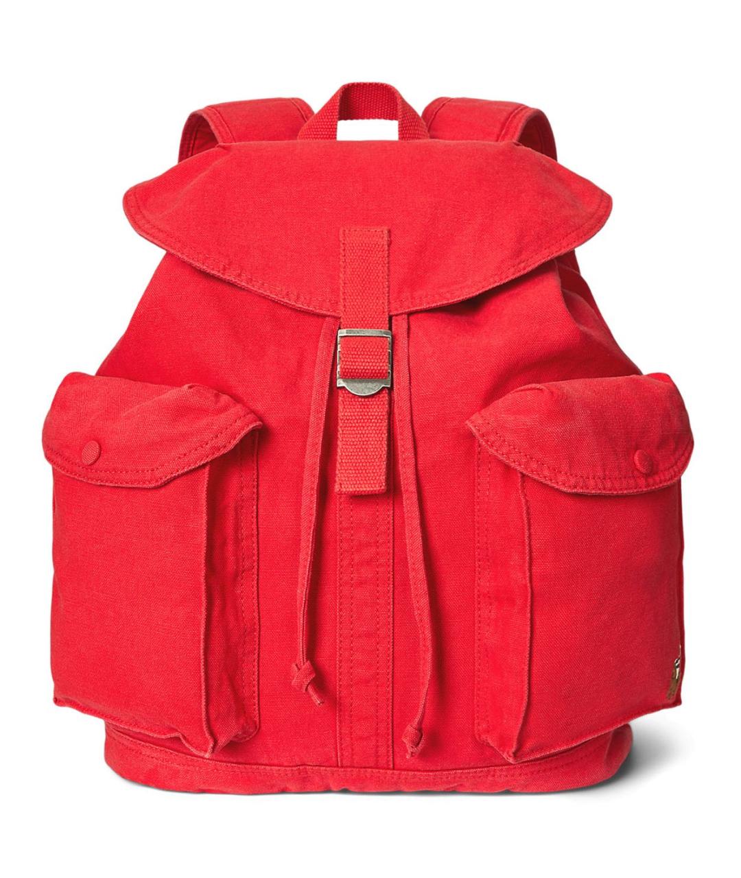 POLO RALPH LAUREN Красный хлопковый рюкзак, фото 5